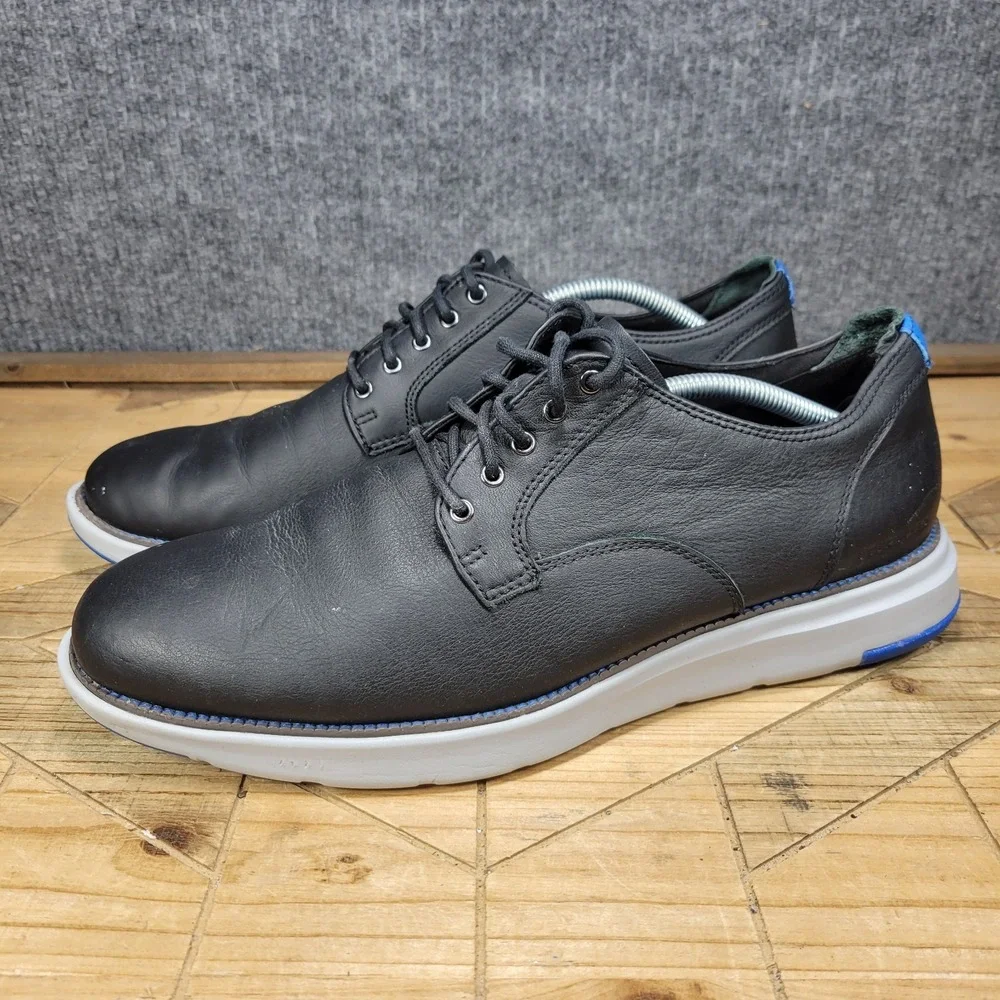 Cole Haan Grand Atlantic Oxfords‎ Mens Size 12 M Black Blue Aglet C33742